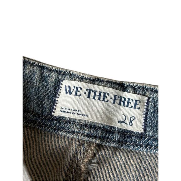 Free People We The Free Osaka Mid Rase Barrel Jeans size 28 Sage Khaki - Picture 7 of 12